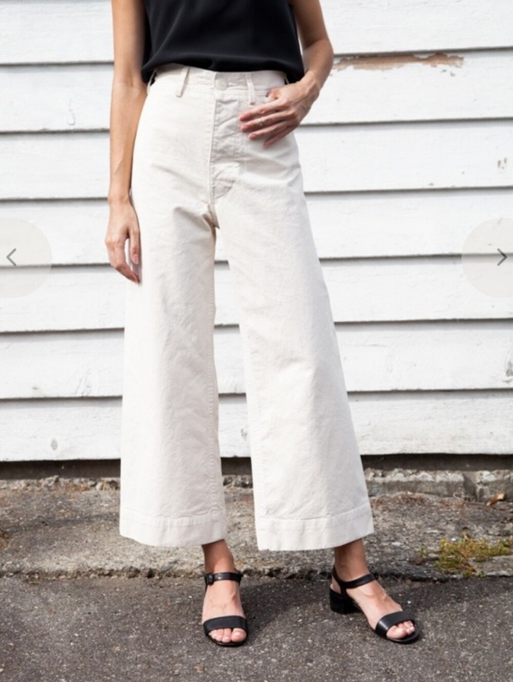Jesse Kamm Canvas Sailor Pants Size S (2)
